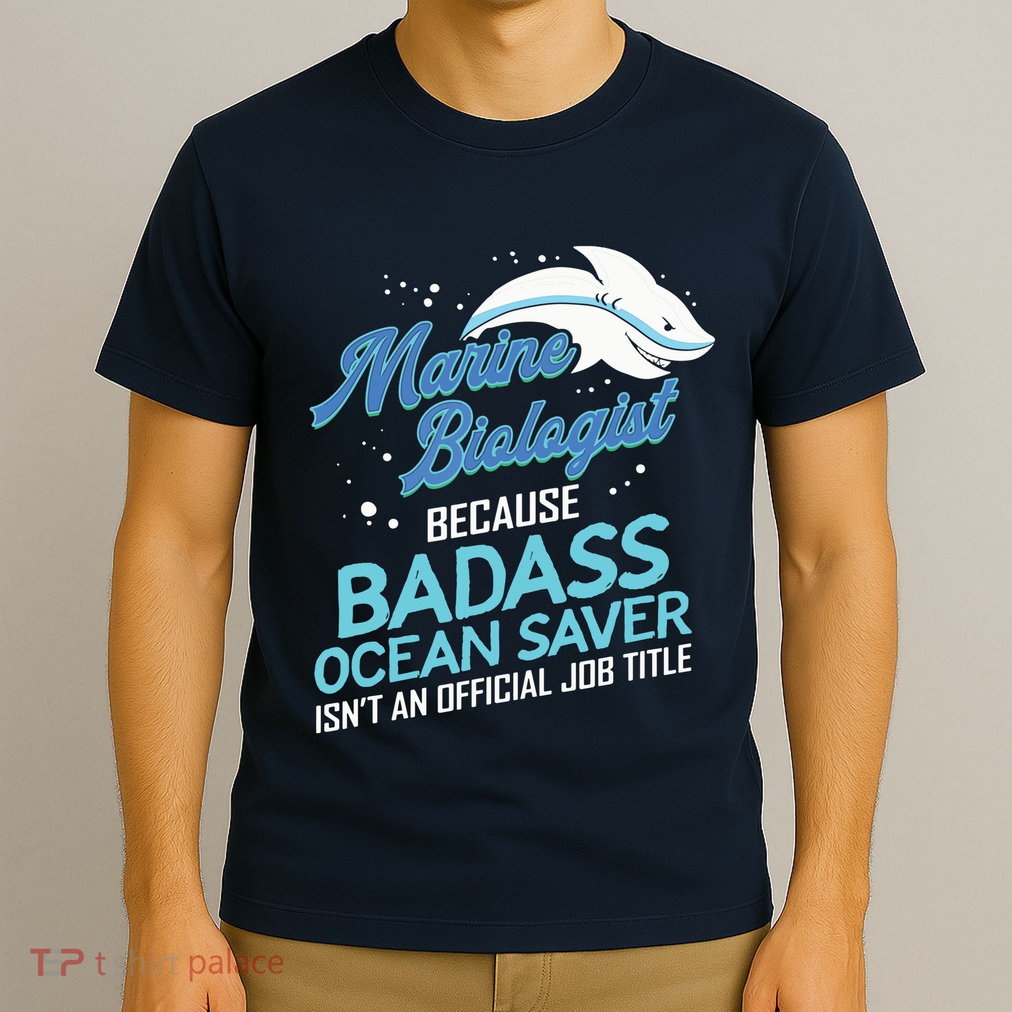 Marine Biologist Gift Marine Biology Ocean Scientist Shark T-Shirt