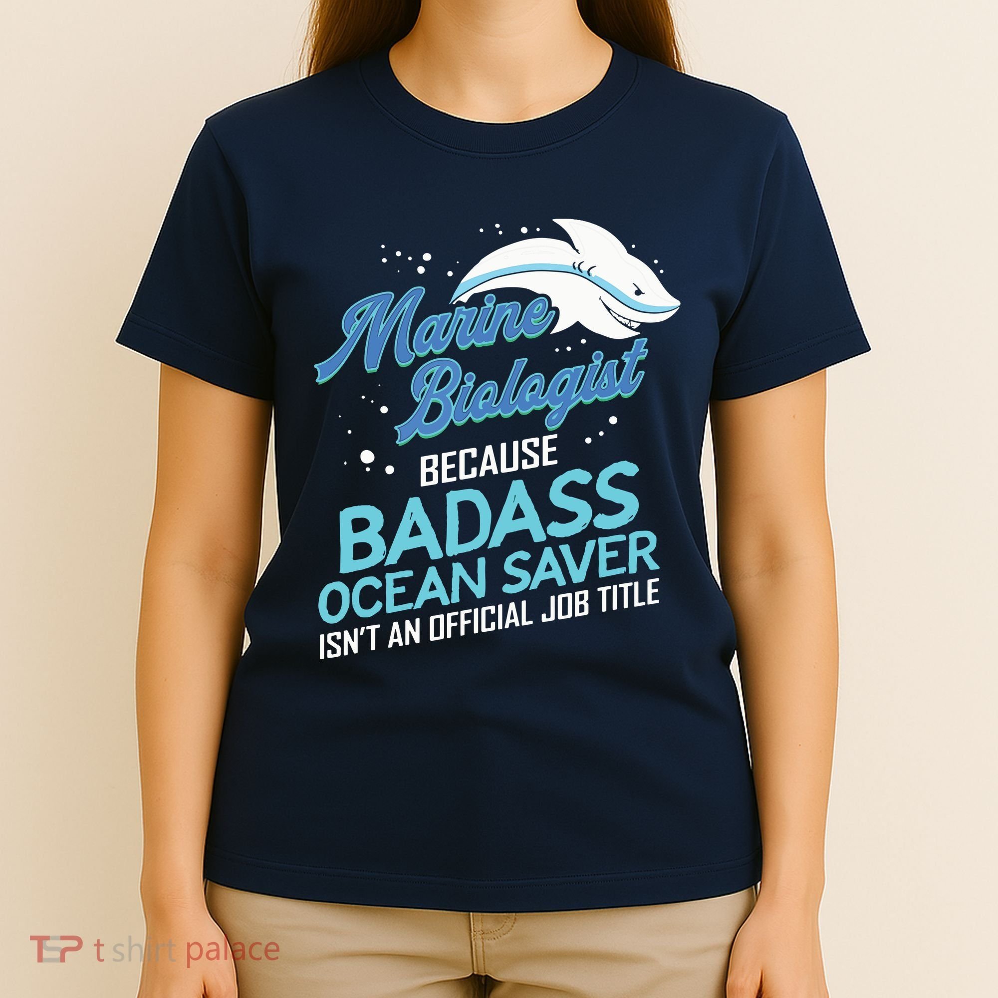 Marine Biologist Gift Marine Biology Ocean Scientist Shark T-Shirt
