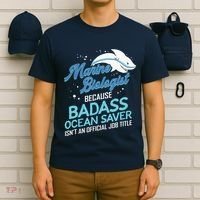 Marine Biologist Gift Marine Biology Ocean Scientist Shark T-Shirt thumb 6