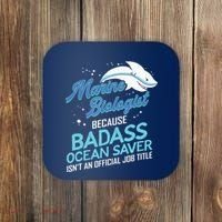 Marine Biologist Gift Marine Biology Ocean Scientist Shark Coaster thumb 0