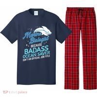 Marine Biologist Gift Marine Biology Ocean Scientist Shark Pajama Set thumb 0
