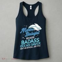 Marine Biologist Gift Marine Biology Ocean Scientist Shark Women's Tank Top thumb 3
