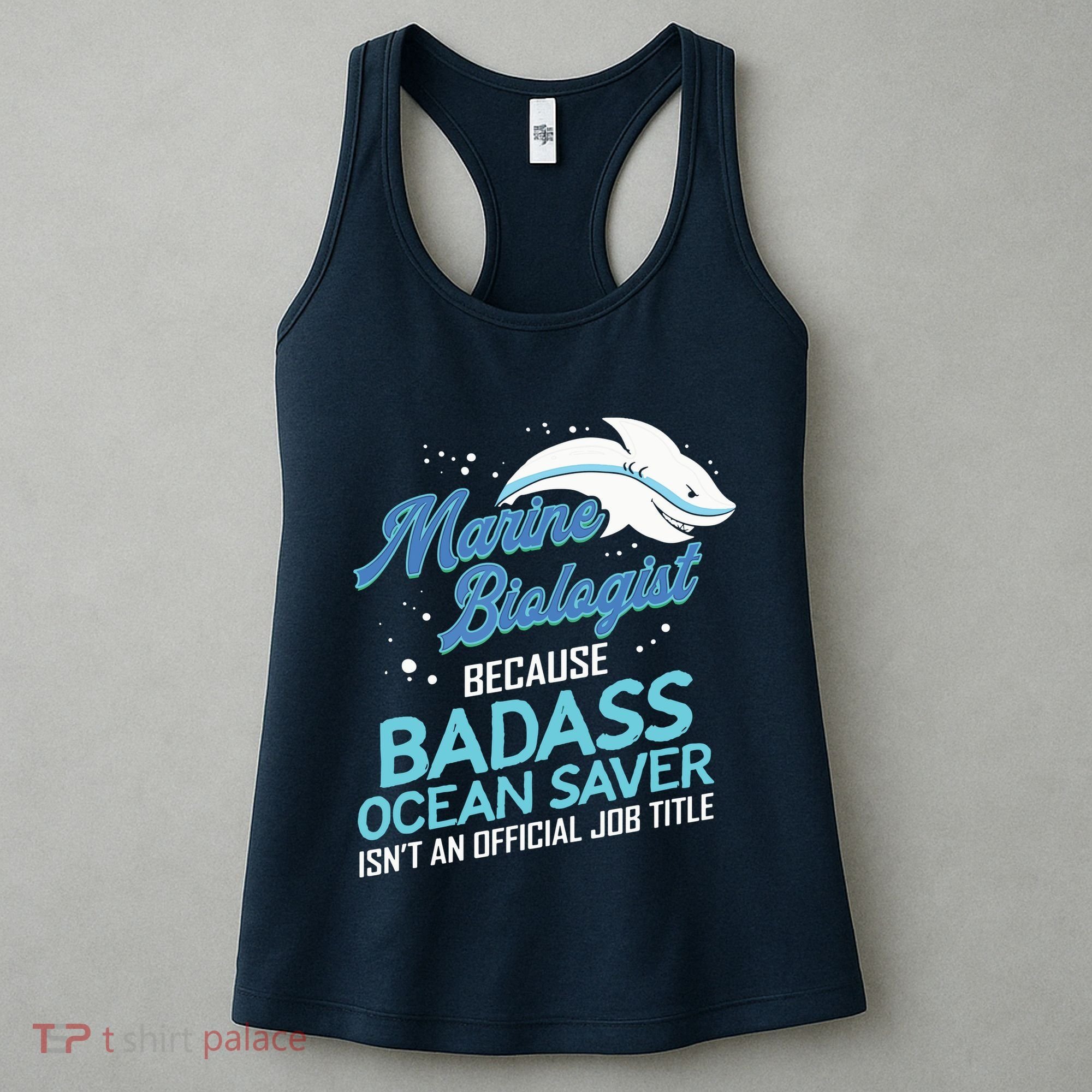 Marine Biologist Gift Marine Biology Ocean Scientist Shark Women's Tank Top