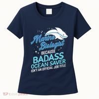 Marine Biologist Gift Marine Biology Ocean Scientist Shark Women's T-Shirt thumb 0