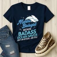 Marine Biologist Gift Marine Biology Ocean Scientist Shark Women's T-Shirt thumb 3