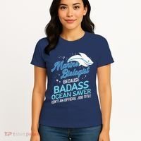 Marine Biologist Gift Marine Biology Ocean Scientist Shark Women's T-Shirt thumb 4