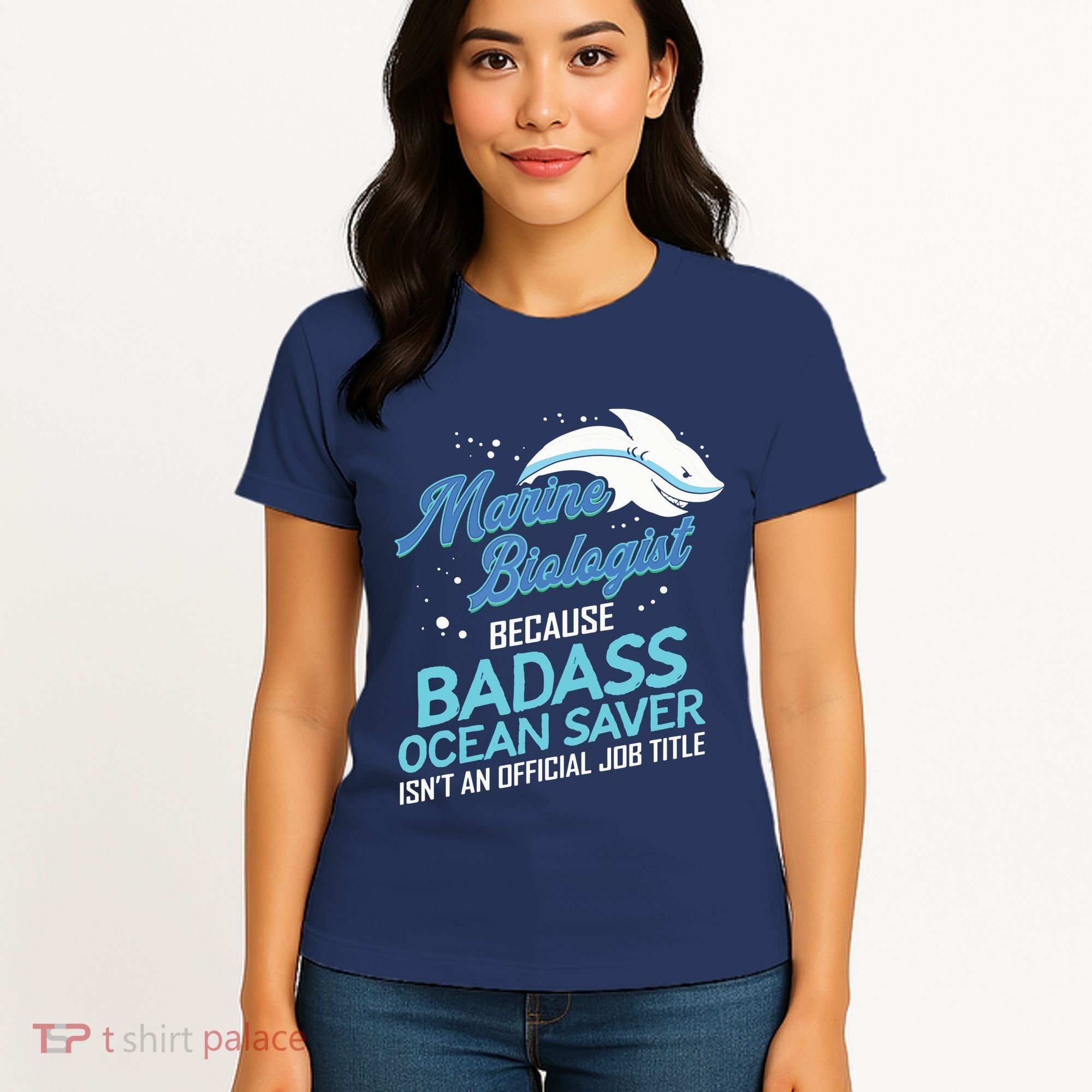 Marine Biologist Gift Marine Biology Ocean Scientist Shark Women's T-Shirt