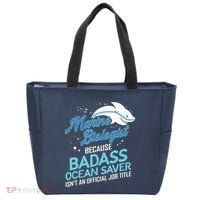 Marine Biologist Gift Marine Biology Ocean Scientist Shark Tote Bag thumb 0