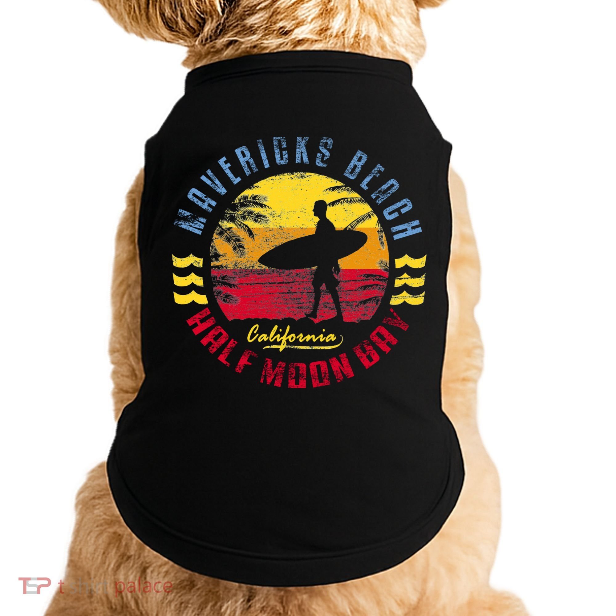 Mavericks Beach Gift Surfing Gift Doggie Tank