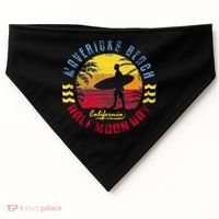 Mavericks Beach Gift Surfing Gift USA-Made Doggie Bandana thumb 0