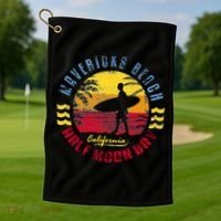 Mavericks Beach Gift Surfing Gift Golf Towel thumb 1