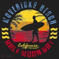 Mavericks Beach Gift Surfing Gift Golf Towel thumb 3
