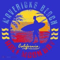 Mavericks Beach Gift Surfing Gift Mousepad thumb 1