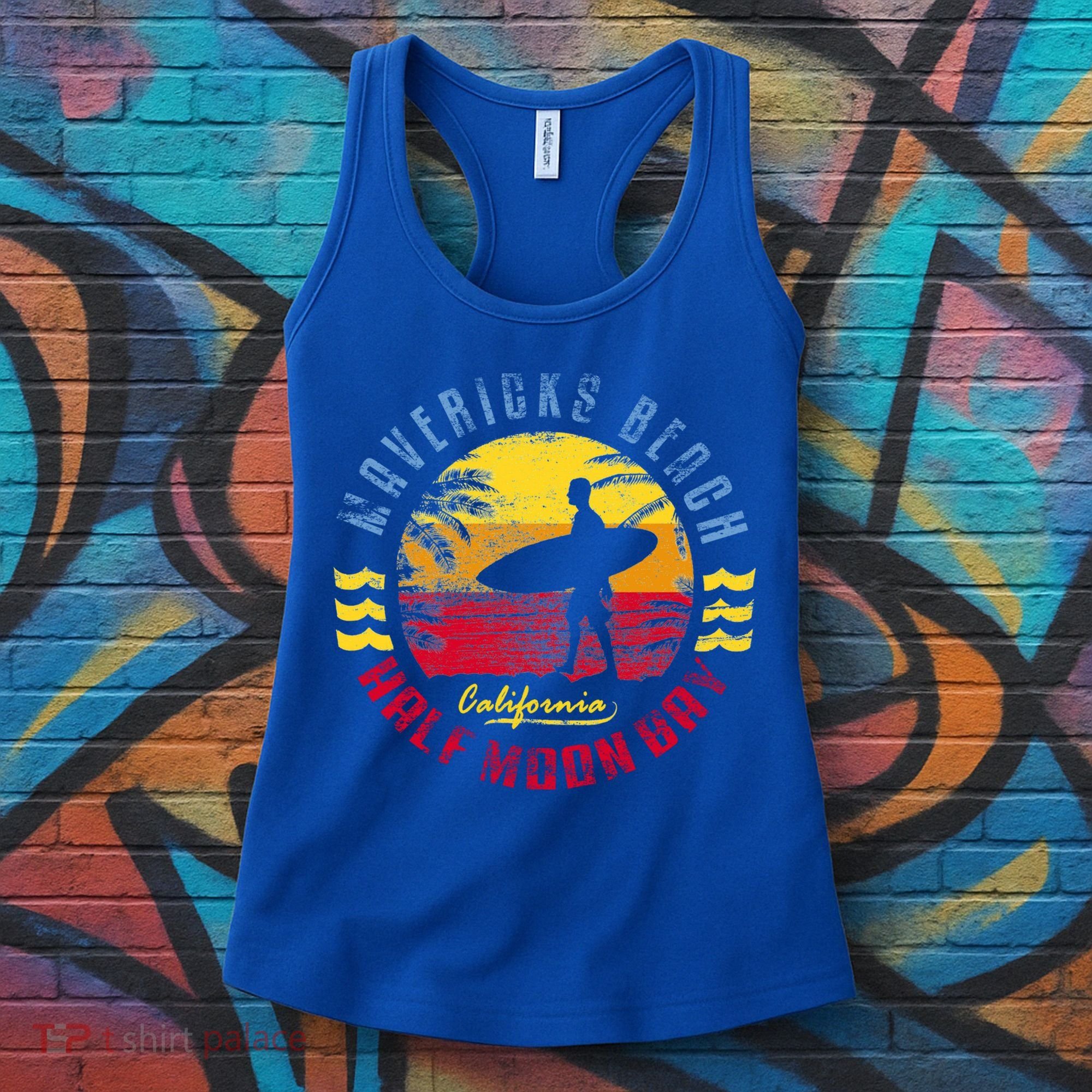 Mavericks Beach Gift Surfing Gift Women's Tank Top