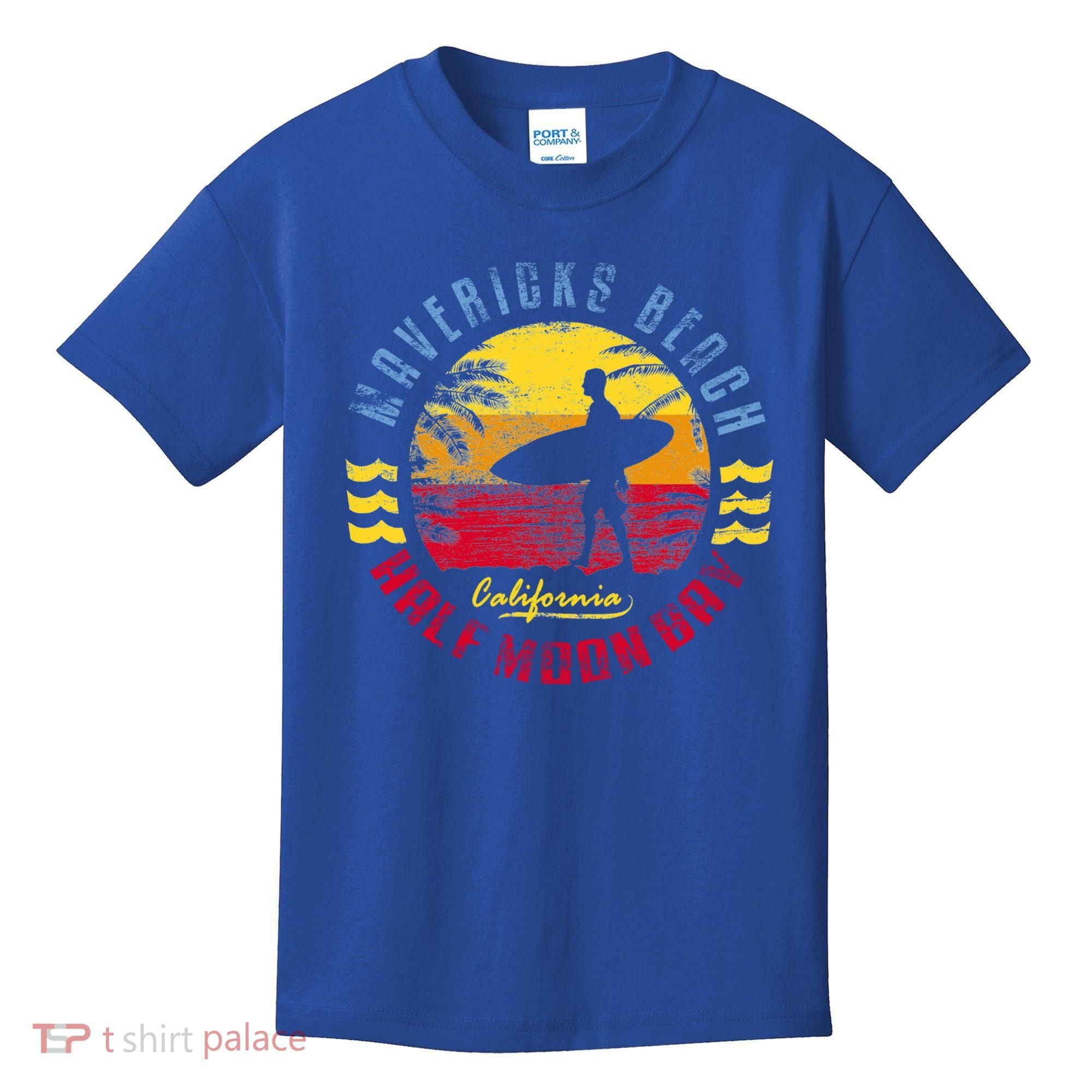 Mavericks Beach Gift Surfing Gift Kids T-Shirt