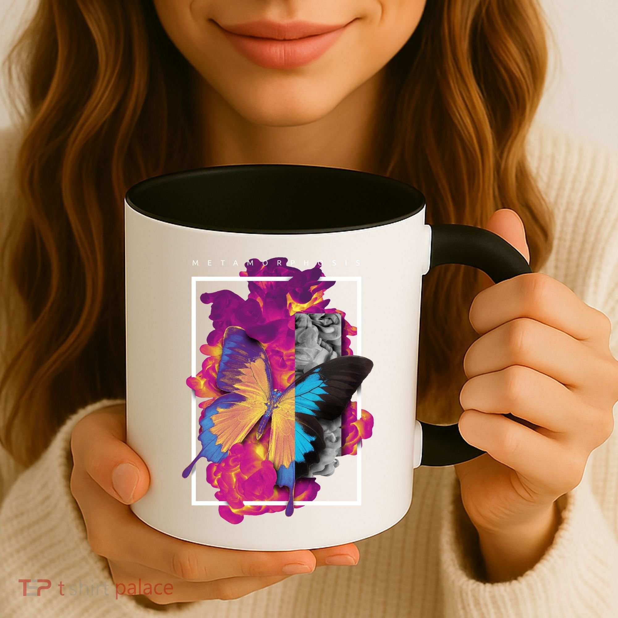 Metamorphosis Butterfly Graphic Coffee Mug