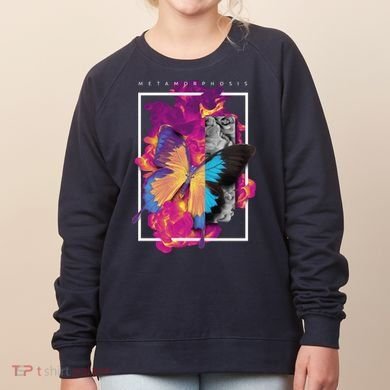 Metamorphosis Butterfly Graphic Women's Sweatshirt