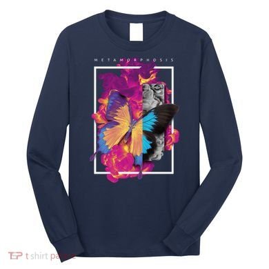 Metamorphosis Butterfly Graphic Long Sleeve Shirt