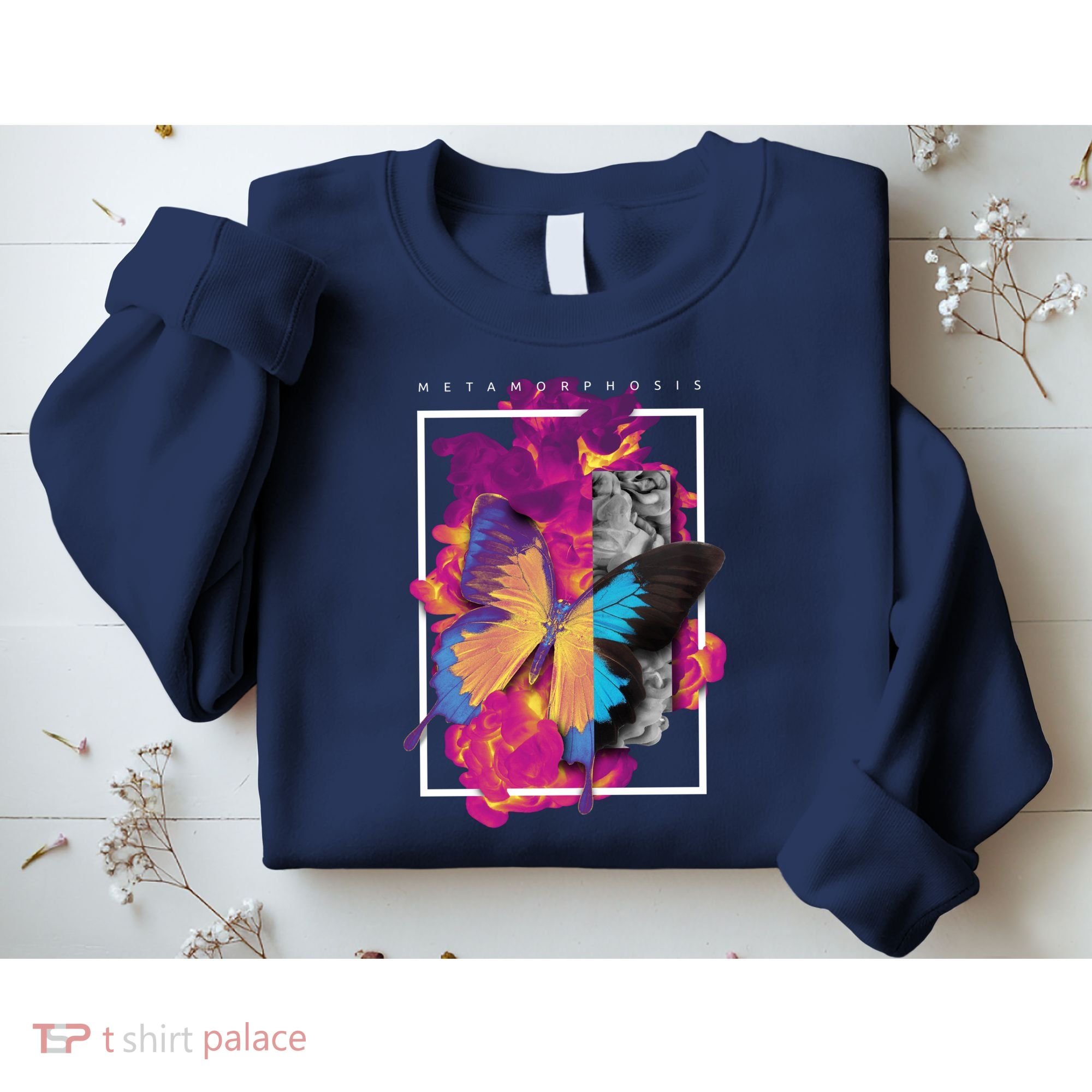Metamorphosis Butterfly Graphic Sweatshirt
