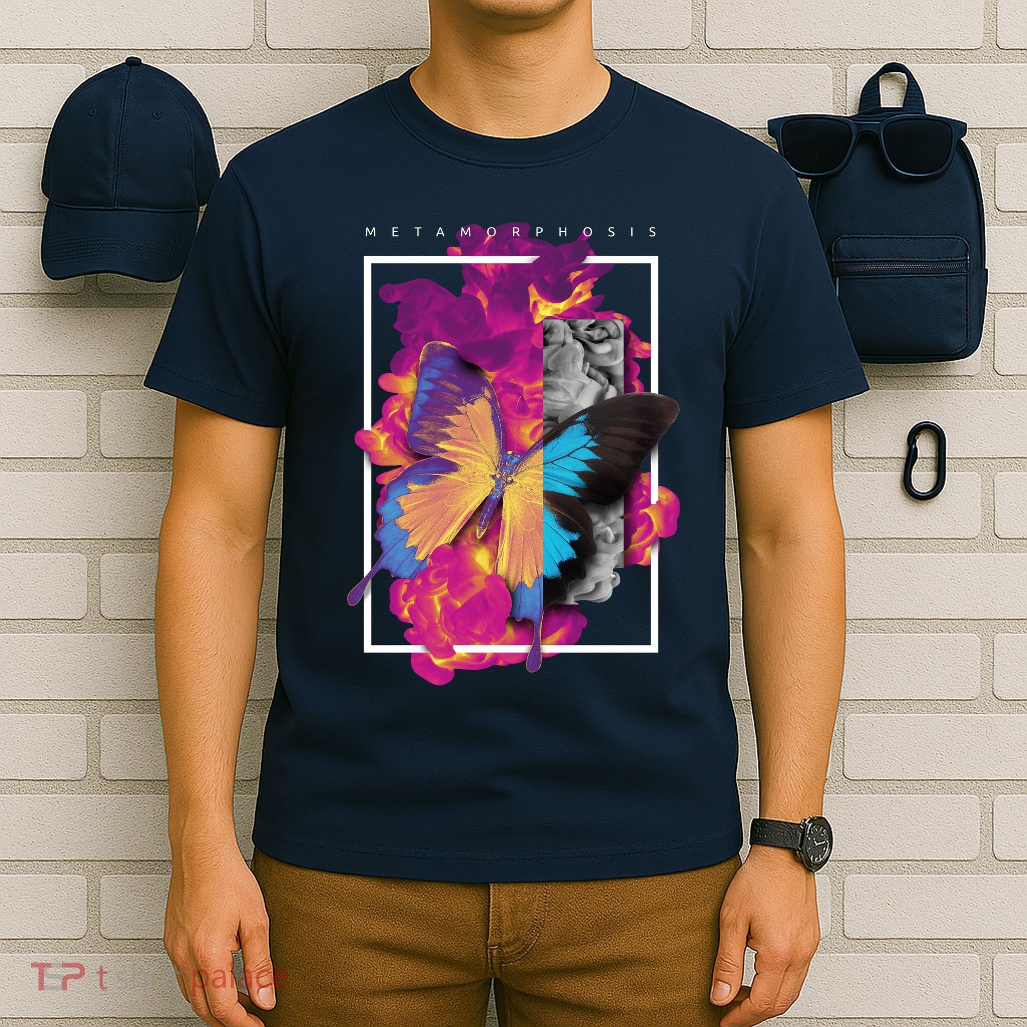 Metamorphosis Butterfly Graphic T-Shirt