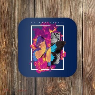 Metamorphosis Butterfly Graphic Coaster