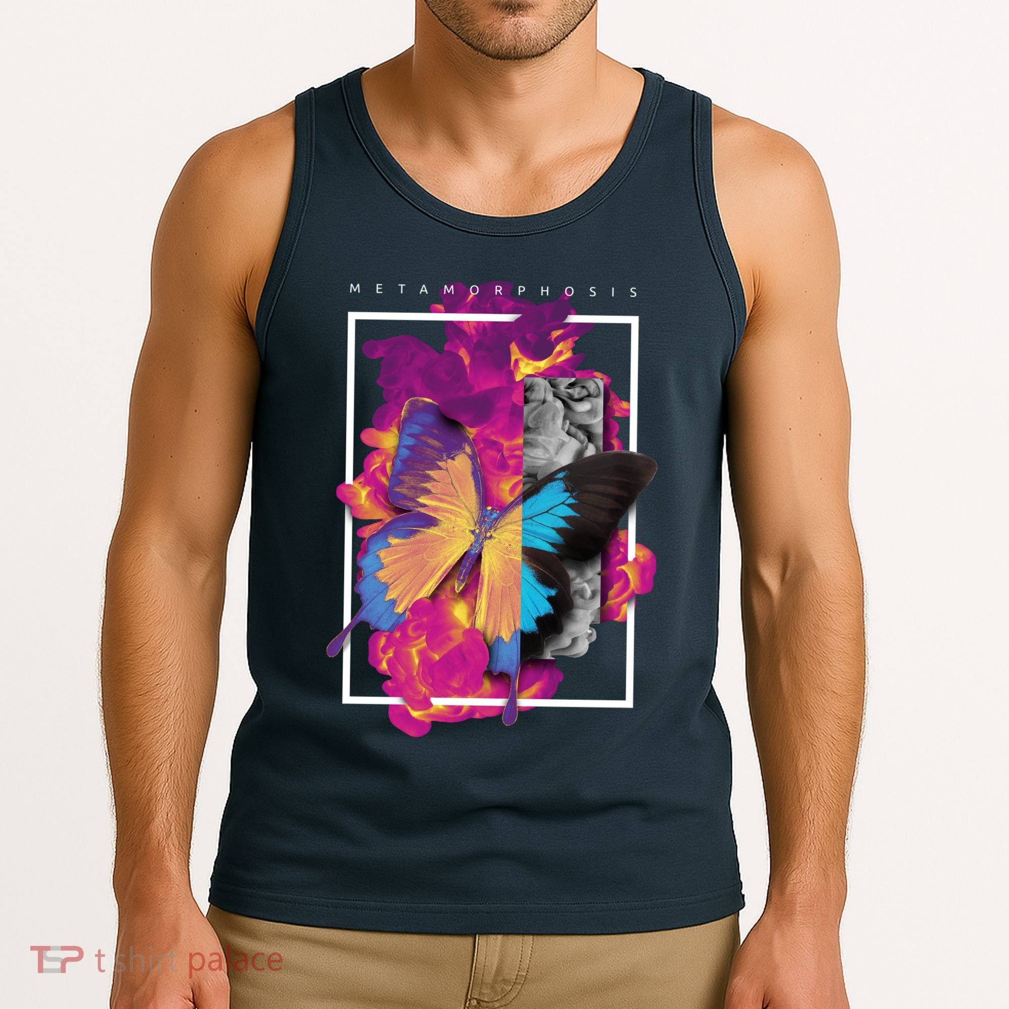 Metamorphosis Butterfly Graphic Tank Top