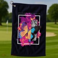 Metamorphosis Butterfly Graphic Golf Towel thumb 1