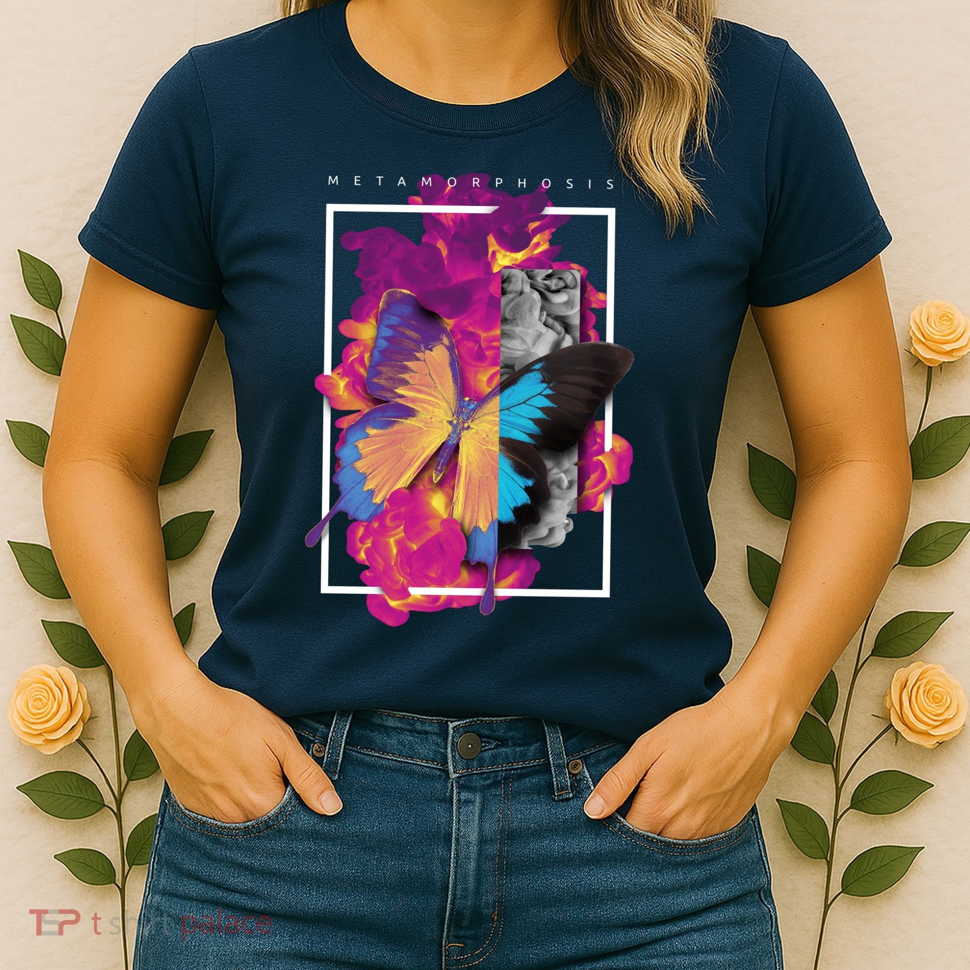 Metamorphosis Butterfly Graphic Women's T-Shirt