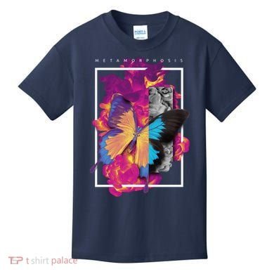 Metamorphosis Butterfly Graphic Kids T-Shirt