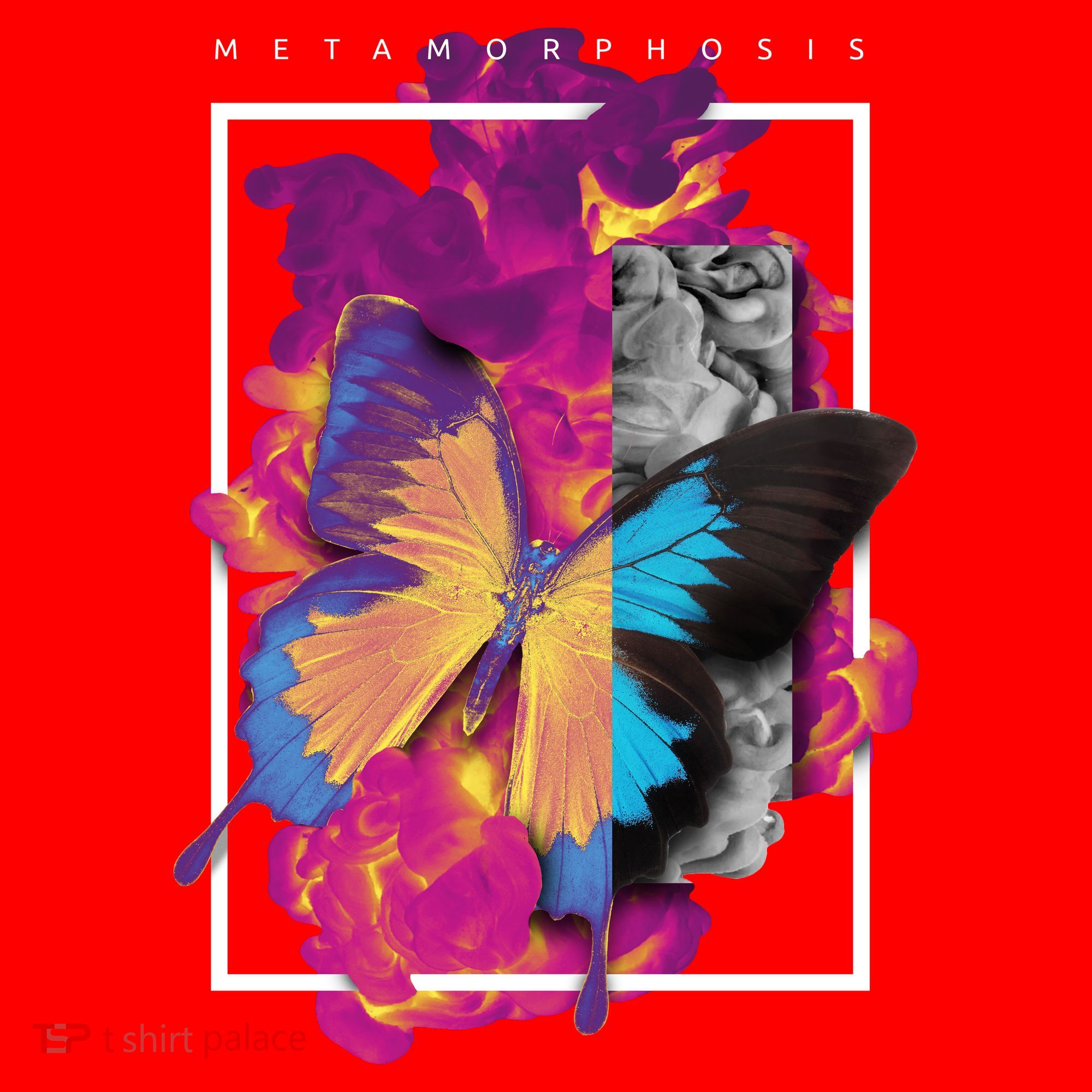 Metamorphosis Butterfly Graphic Santa Hat