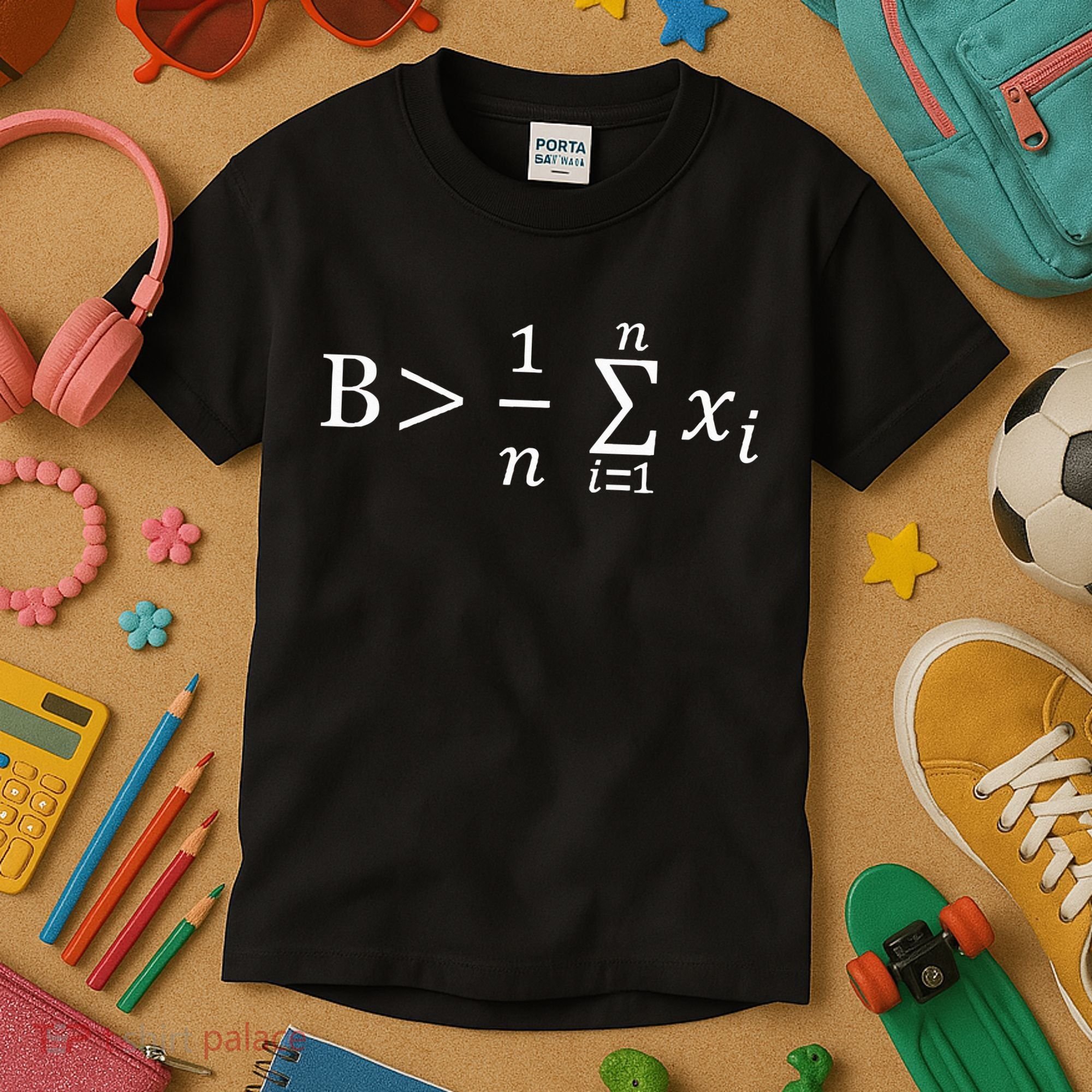 Math Be Greater Than Average Kids T-Shirt