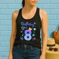 Mermaid Birthday Girl 8 Year Old Its My 8th Bday Mermaid Women's Tank Top thumb 2