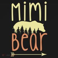 Mimi Bear Grandmother Grandma Family Mother Cute Gift Women's Hoodie thumb 2