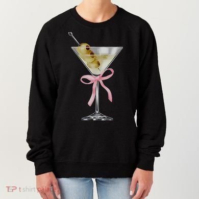 Martini Bow Graphic Women's Sweatshirt