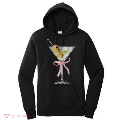 Martini Bow Graphic Women's Hoodie