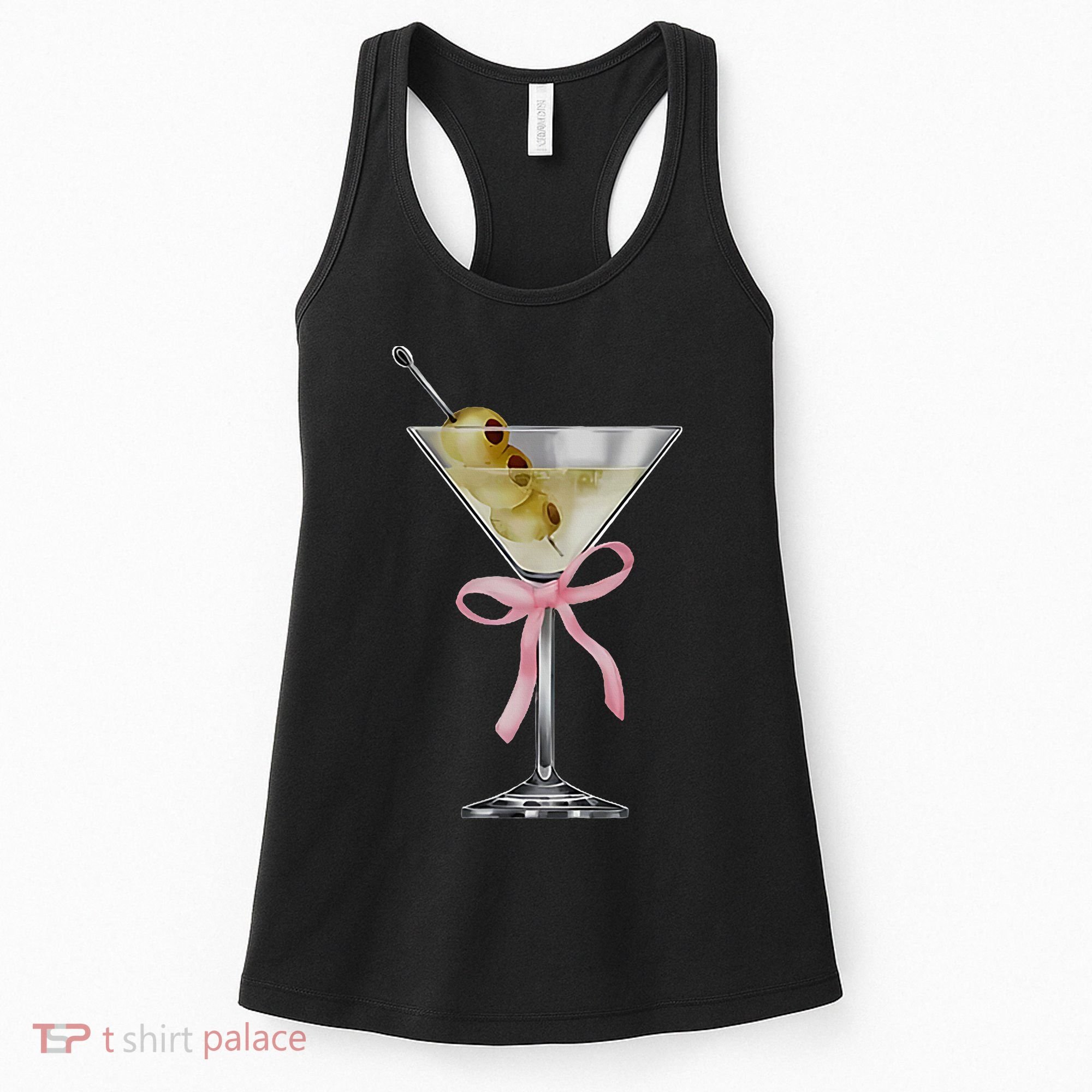 Martini Bow Graphic Women's Tank Top