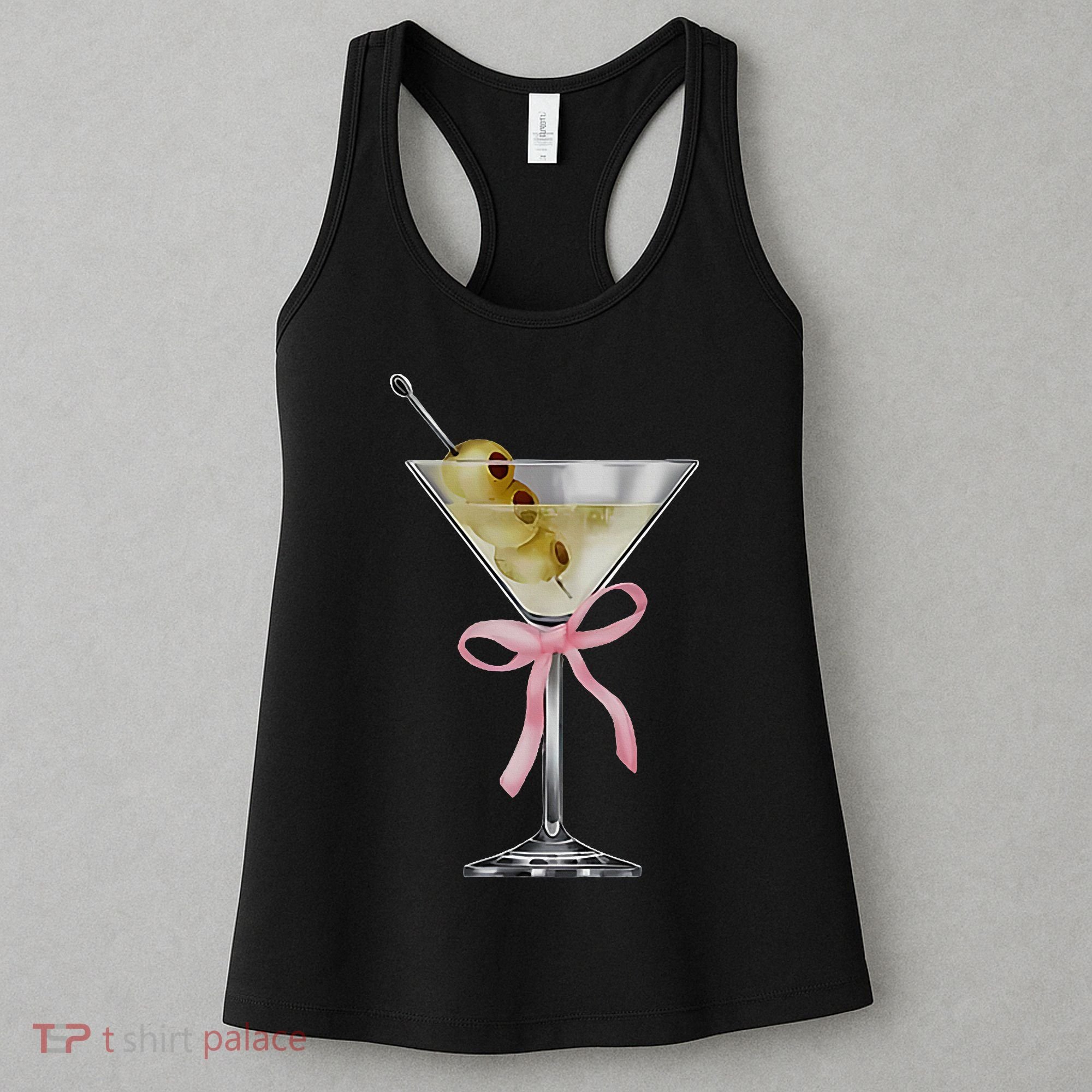 Martini Bow Graphic Women's Tank Top