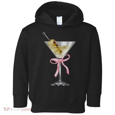 Martini Bow Graphic Toddler Hoodie