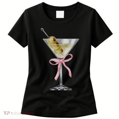 Martini Bow Graphic Women's T-Shirt