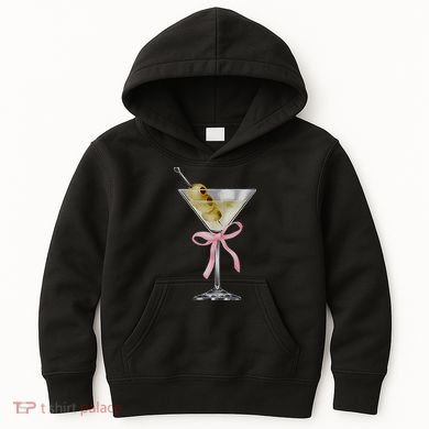 Martini Bow Graphic Kids Hoodie