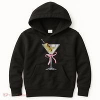 Martini Bow Graphic Kids Hoodie thumb 0