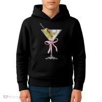 Martini Bow Graphic Kids Hoodie thumb 4