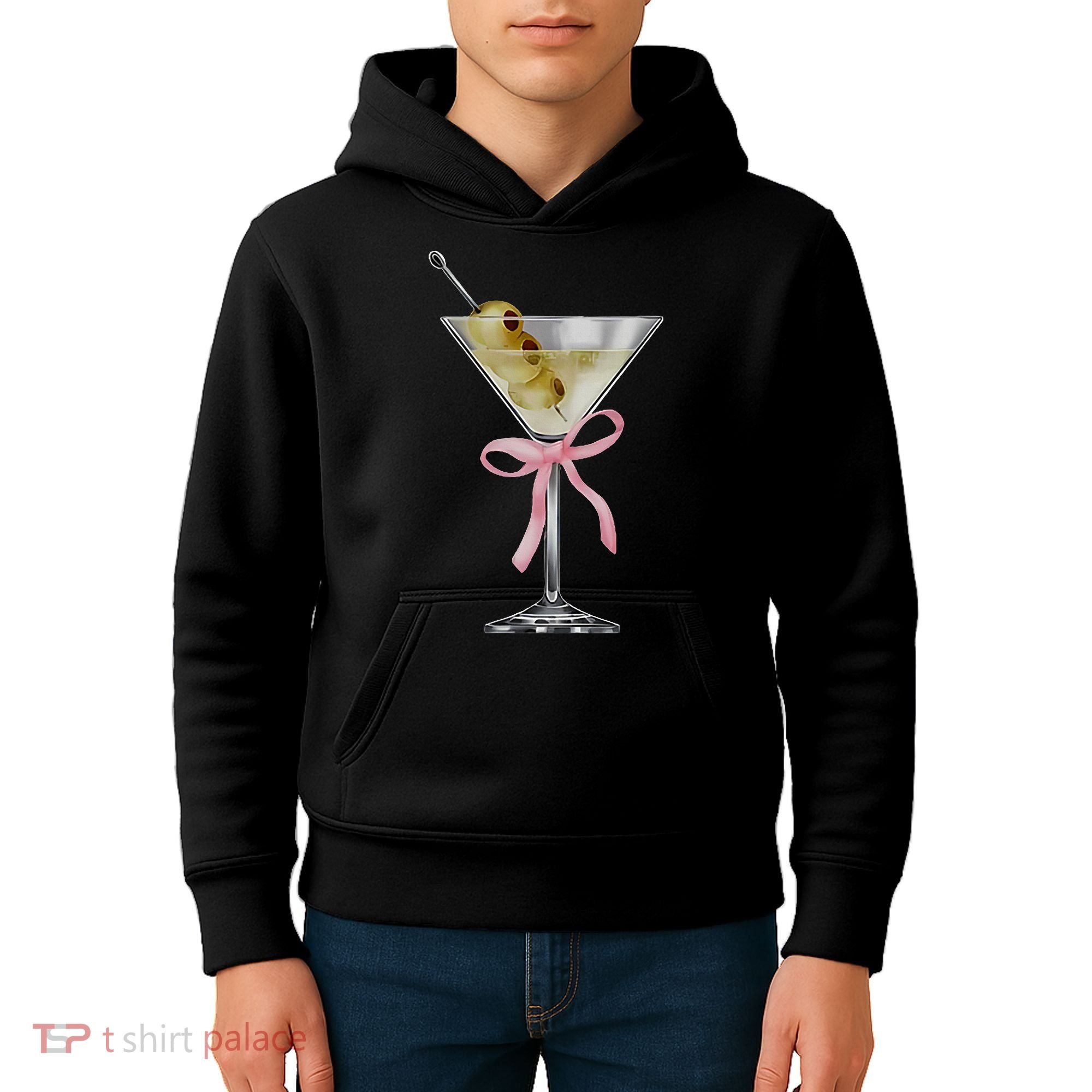 Martini Bow Graphic Kids Hoodie
