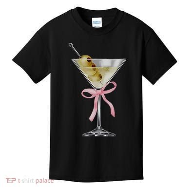 Martini Bow Graphic Kids T-Shirt