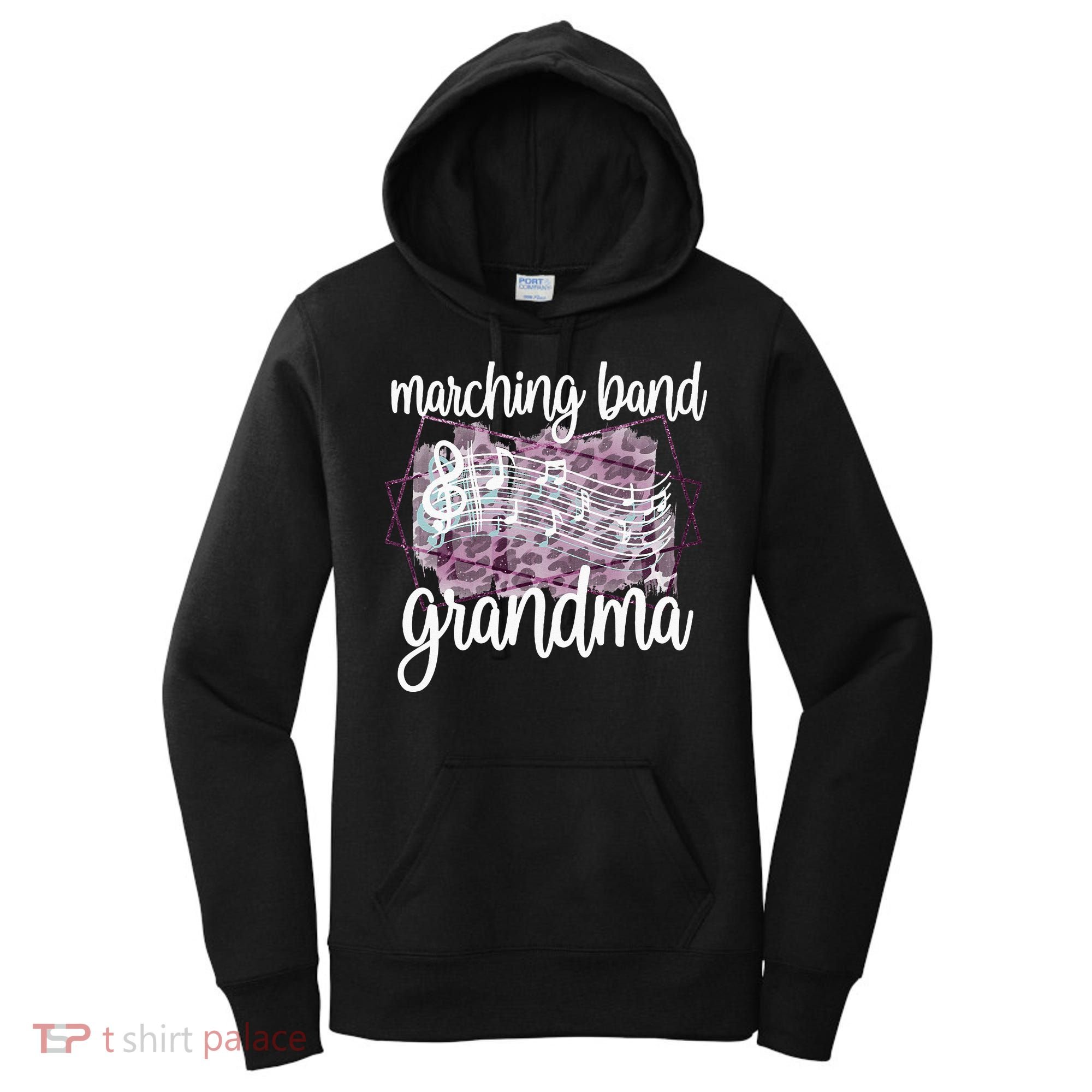 Marching Band Grandma Band Member Grandmother Women's Hoodie