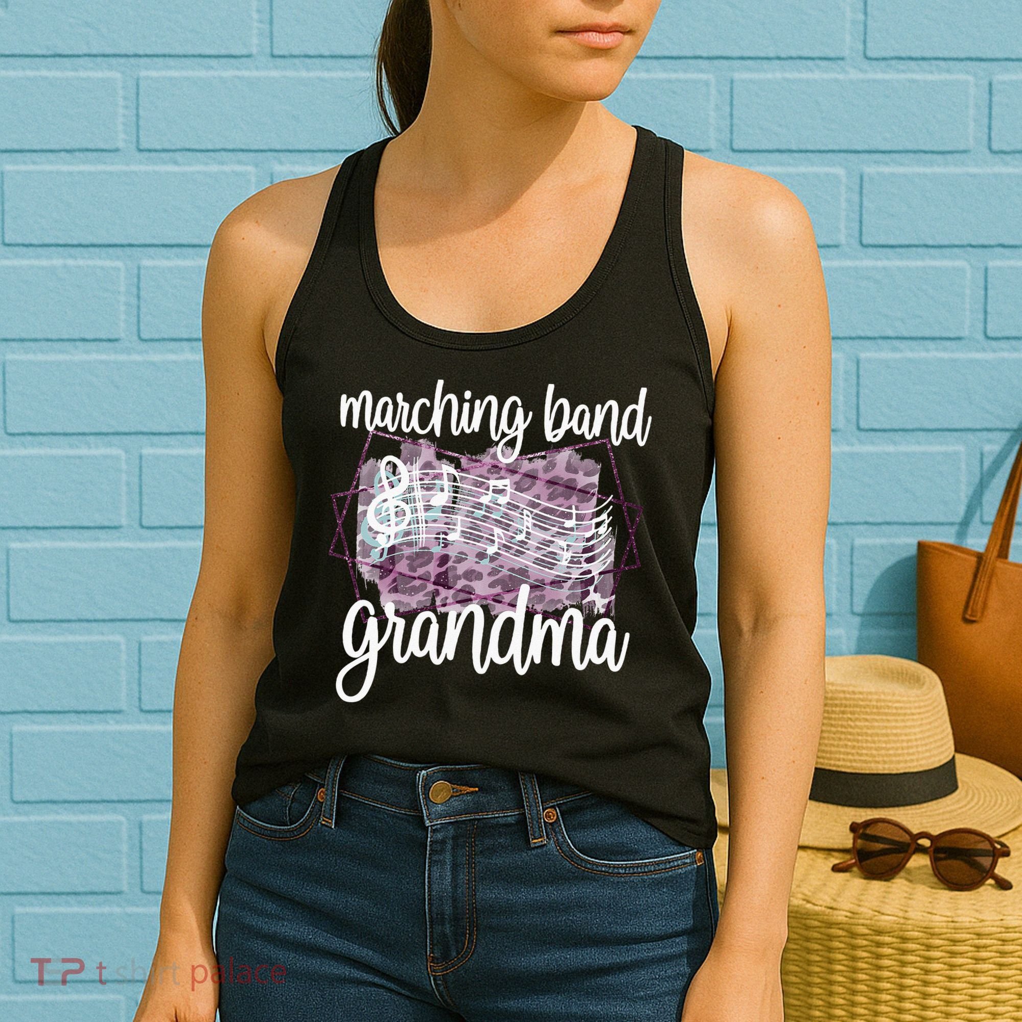 Marching Band Grandma Band Member Grandmother Women's Tank Top