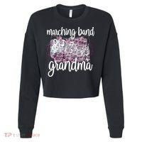 Marching Band Grandma Band Member Grandmother Cropped Pullover Crew thumb 0