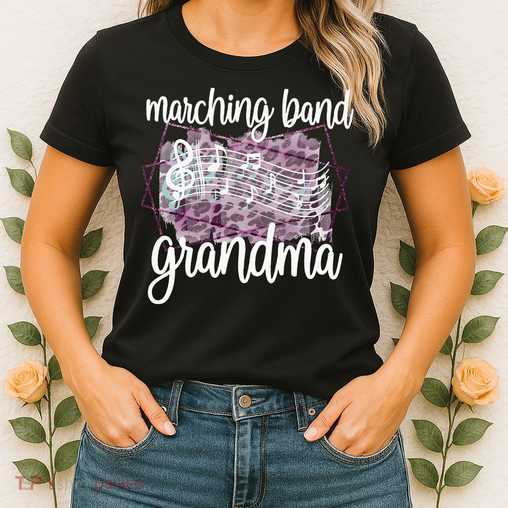 Marching Band Grandma Band Member Grandmother Women's T-Shirt