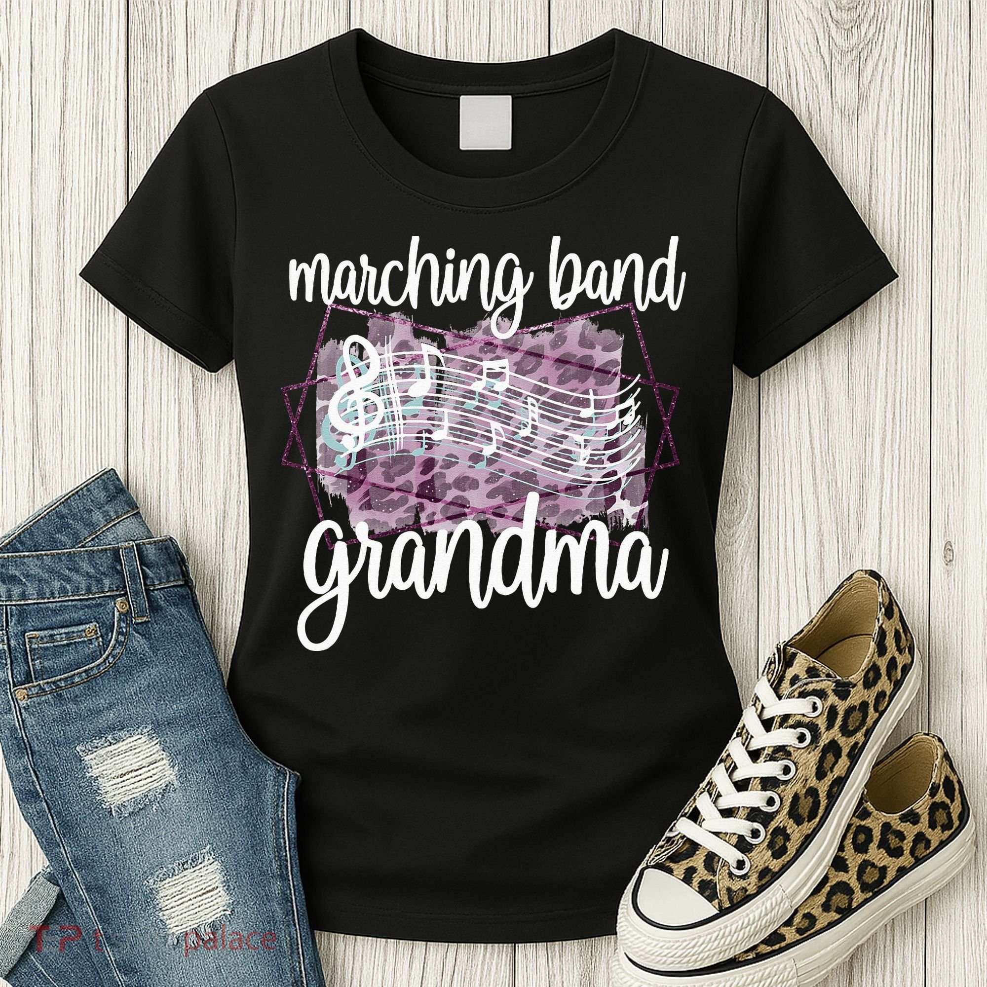 Marching Band Grandma Band Member Grandmother Women's T-Shirt