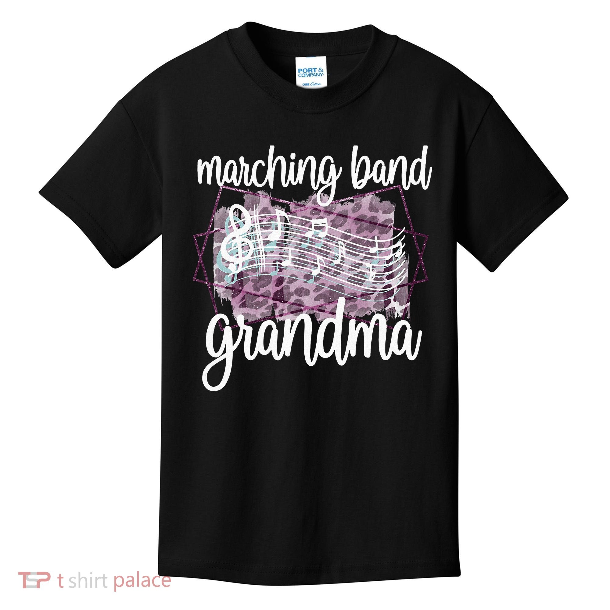 Marching Band Grandma Band Member Grandmother Kids T-Shirt